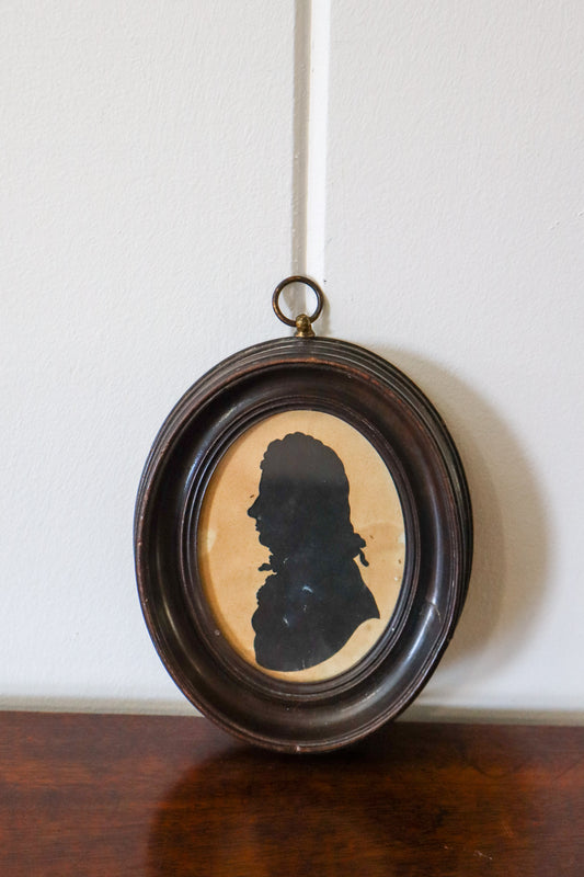 19th-Century Silhouette of Gentleman Of The Law