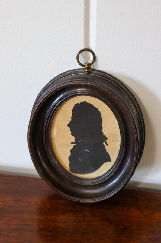 19th-Century Silhouette of Gentleman Of The Law