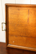 Load image into Gallery viewer, Large English Oak Tray with Brass Handles
