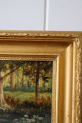 Load image into Gallery viewer, Signed Original Oil On Canvas by M. Quilter (British), Dated 1914 “Woodland Stream in Summer”
