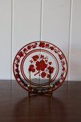 Load image into Gallery viewer, 19th Century Victorian Red Bohemian Leaf Plate (c. 1890)
