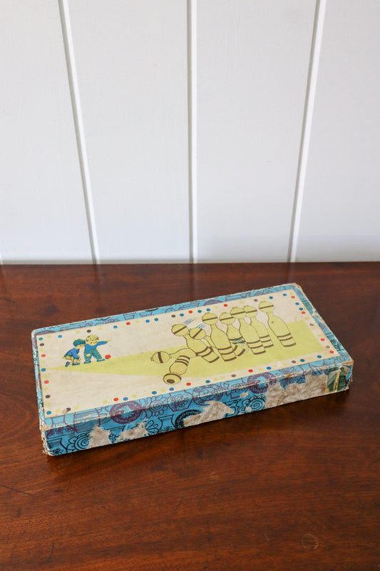 Vintage Children’s Wooden Bowling Pin Set