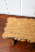 Load image into Gallery viewer, Antique Petite French Stool w/ Scalloped Top
