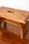 Load image into Gallery viewer, Petite Antique Hand Carved Stool (Possibly Scottish; c.1900)

