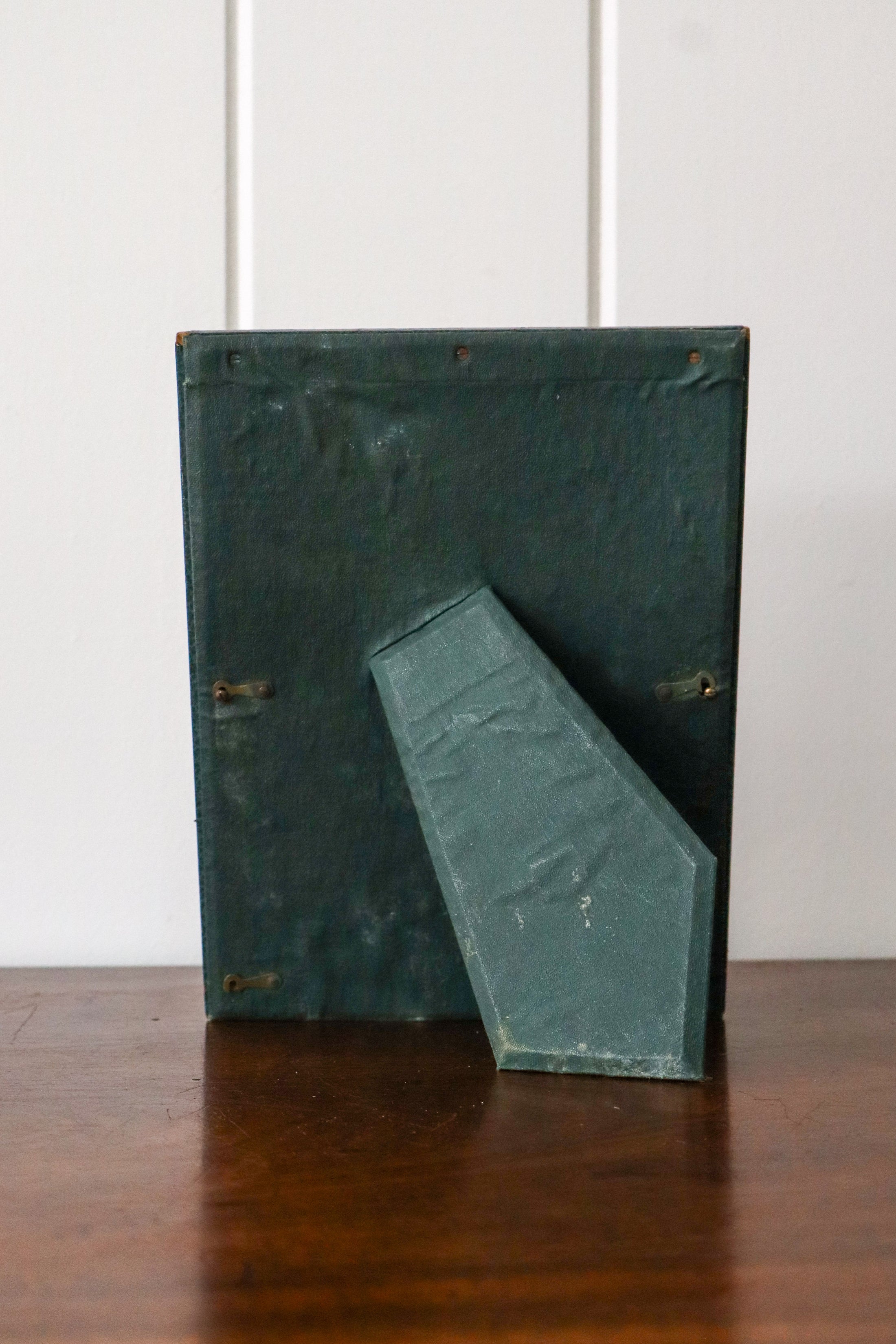 Antique English Green Leather Frame (c. 1920)