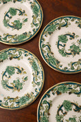 Load image into Gallery viewer, SET of 6 Masons Ironstone ‘Chartreuse’ Floral Small 5.75”W Plates

