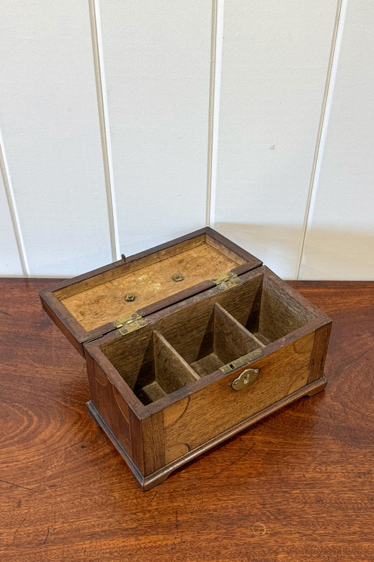 Georgian Tea Box With Swan Neck Top Handle (c. 1780)