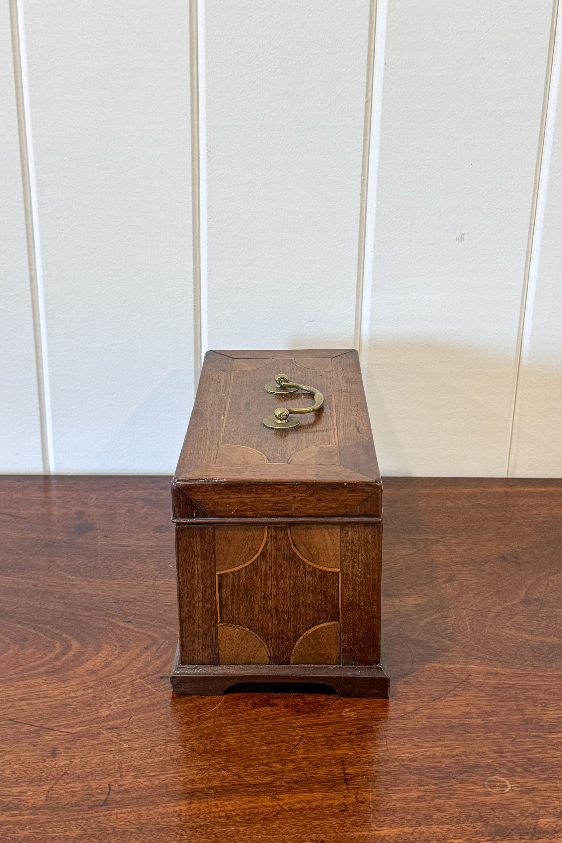 Georgian Tea Box With Swan Neck Top Handle (c. 1780)