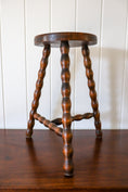 Load image into Gallery viewer, Antique French 3 Leg Bobbin Stool

