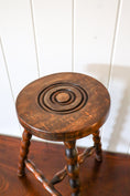 Load image into Gallery viewer, Antique French 3 Leg Bobbin Stool
