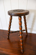 Load image into Gallery viewer, Antique French 3 Leg Bobbin Stool
