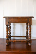 Load image into Gallery viewer, Antique English Joint Stool with Bulbous Legs
