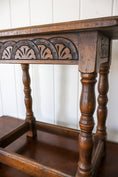 Load image into Gallery viewer, PAIR Antique English Oak Joint Stools

