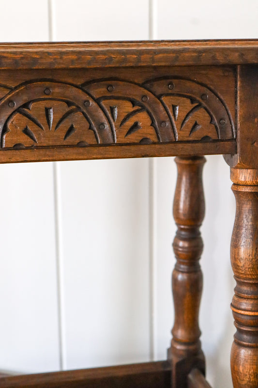 PAIR Antique English Oak Joint Stools