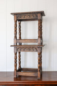 Load image into Gallery viewer, PAIR Antique English Oak Joint Stools
