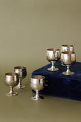 Load image into Gallery viewer, Boxed SET of 6 Antique English Silver Plate Egg Cups
