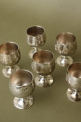 Load image into Gallery viewer, Boxed SET of 6 Antique English Silver Plate Egg Cups
