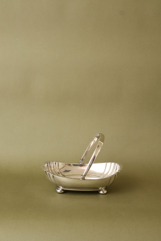 Antique English Silver Plate Fruit Bowl By Atkin Brothers