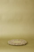 Load image into Gallery viewer, Round Silver Plate Trivet with Pierced Detailing by Rogers
