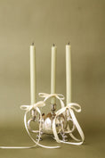 Load image into Gallery viewer, Silver Plate Floral Frogger with Candleholders
