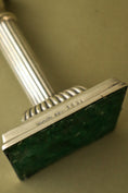 Load image into Gallery viewer, Antique English Silver Plate Candlestick with Square Base
