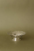Load image into Gallery viewer, Petite Antique English Silver Plate Dish with Reticulated Edge
