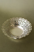 Load image into Gallery viewer, Petite Antique English Silver Plate Dish with Reticulated Edge

