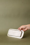 Load image into Gallery viewer, Silver Plate Butter Dish with Rope Edge
