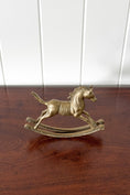 Load image into Gallery viewer, Brass Rocking Horse
