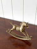 Load image into Gallery viewer, Brass Rocking Horse
