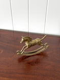 Load image into Gallery viewer, Brass Rocking Horse
