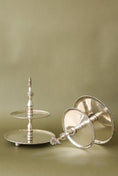 Load image into Gallery viewer, Silver Plate Two-Tier Sweets Stand (c. 1950)
