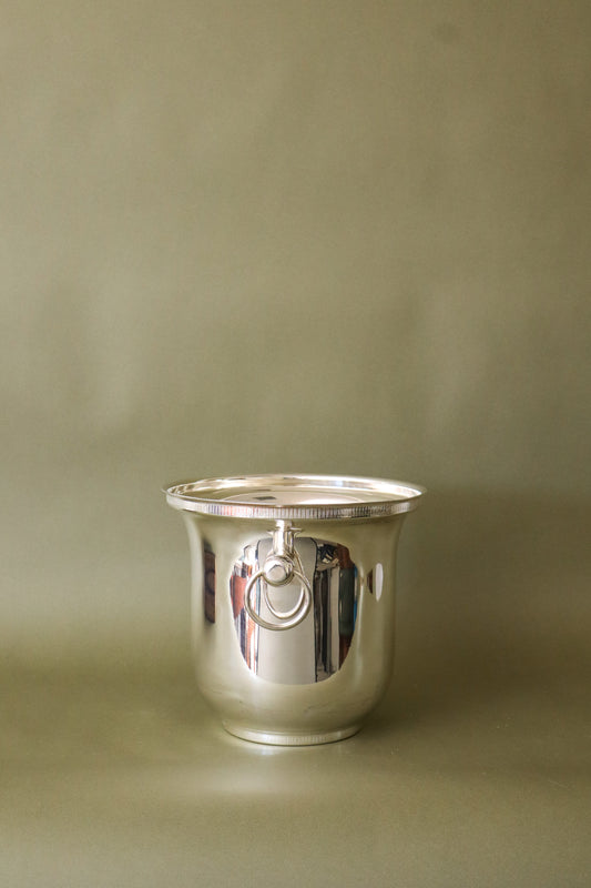 Mappin & Webb Silverplate Champagne Bucket with Ring Handles