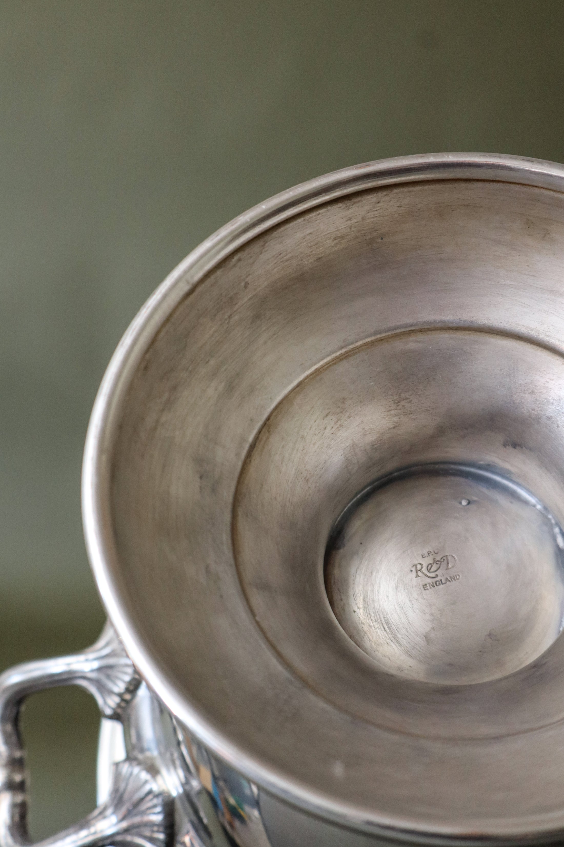 English Silverplate Trophy Champagne Bucket by Roberts & Dore
