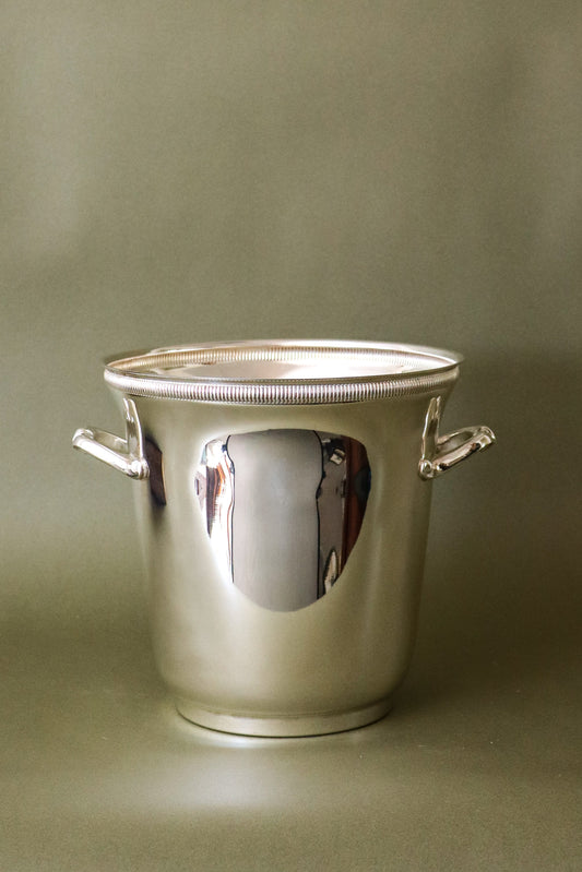 French Silver Plated Champagne Bucket, Signed Orfèvrerie De France