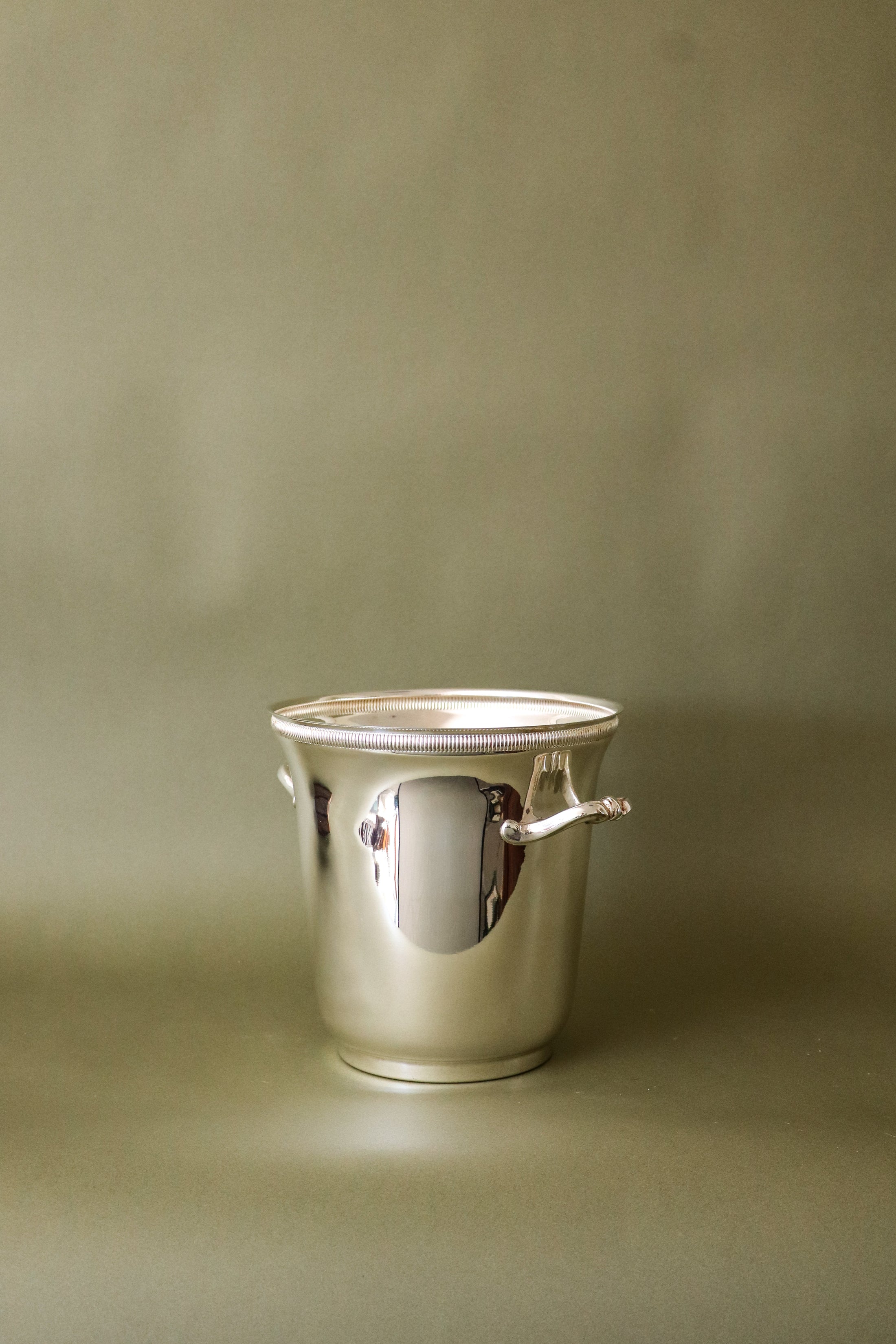 French Silver Plated Champagne Bucket, Signed Orfèvrerie De France