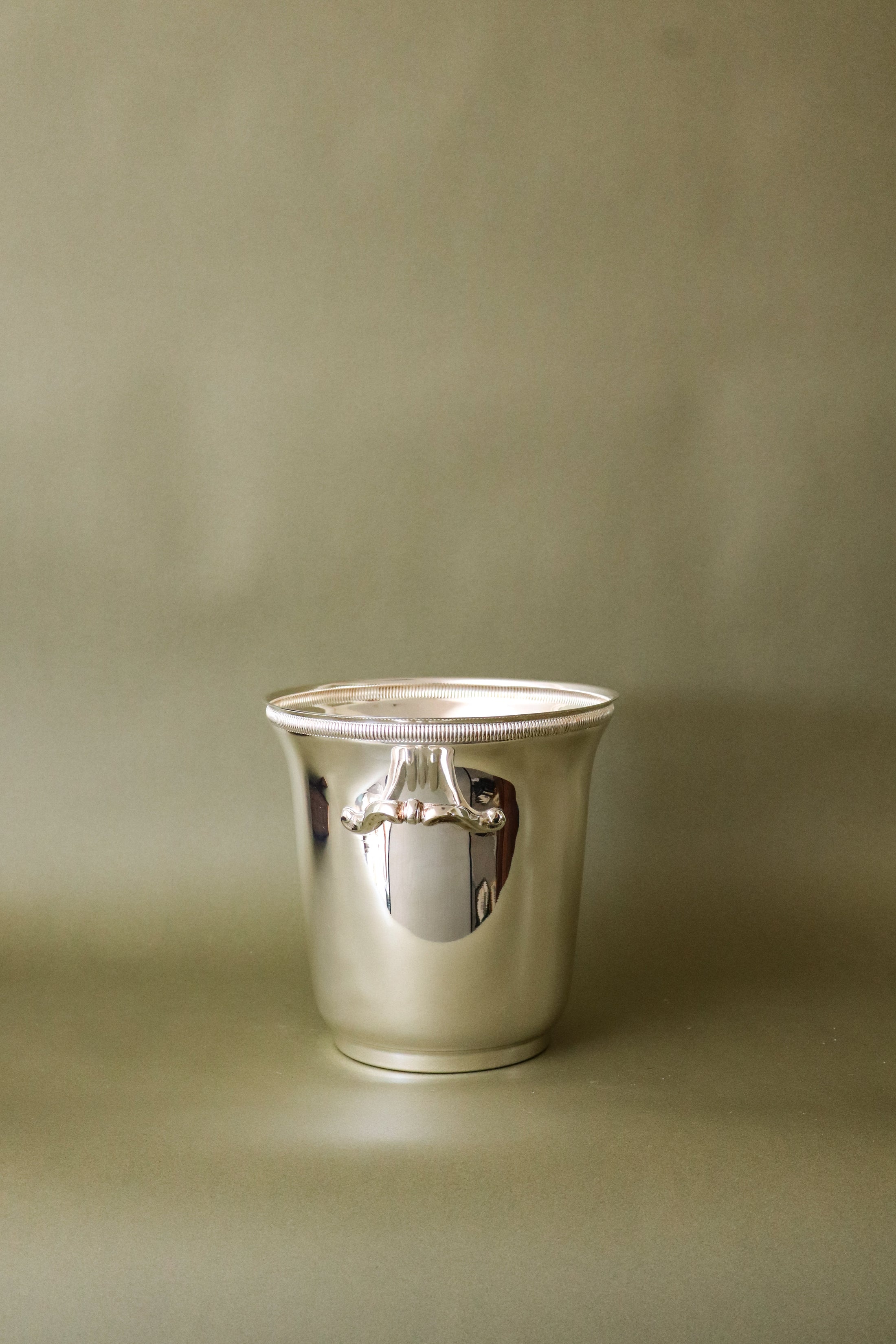 French Silver Plated Champagne Bucket, Signed Orfèvrerie De France