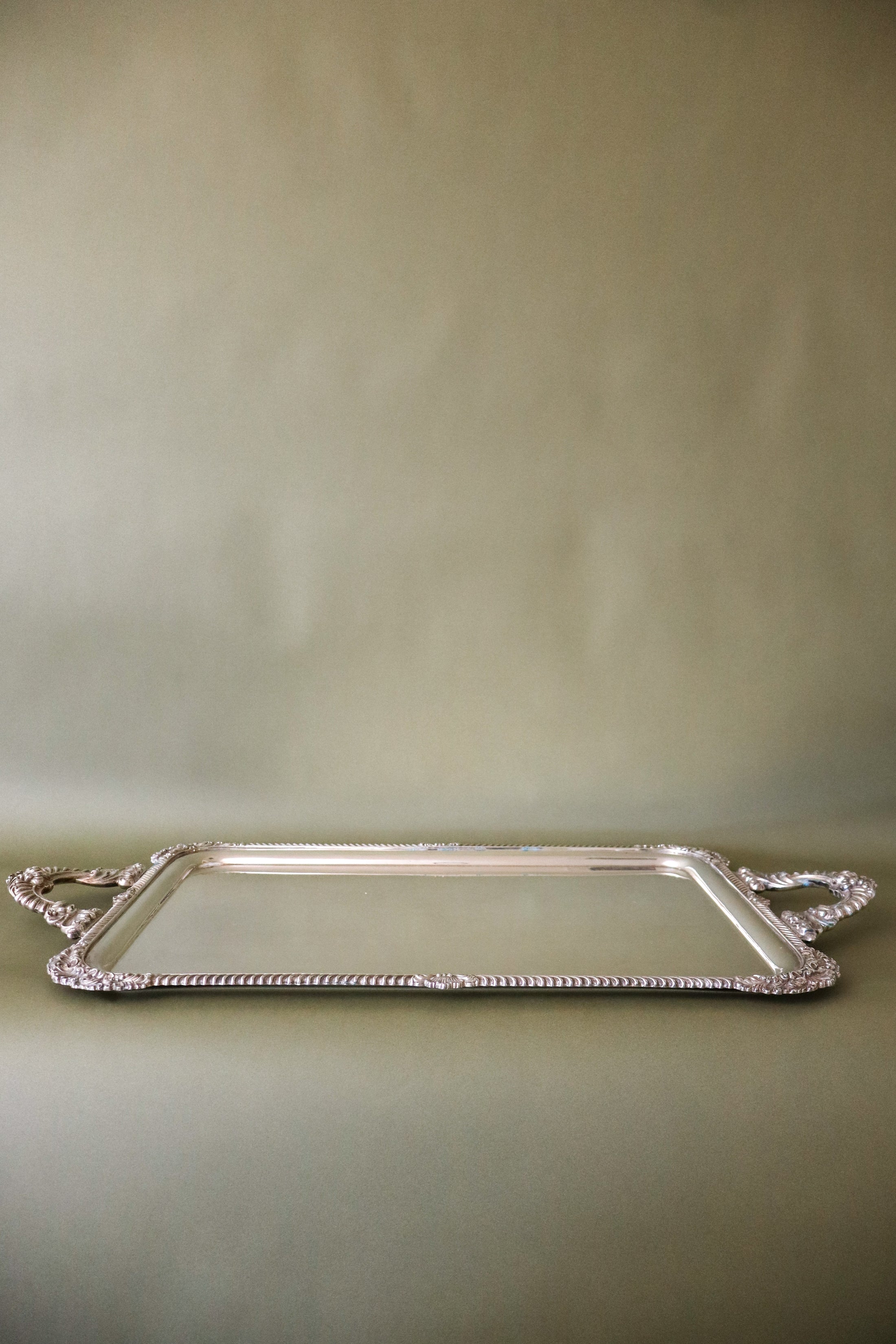 Mappin & Webb English Edwardian Silverplate Tea Tray (c. 1910)