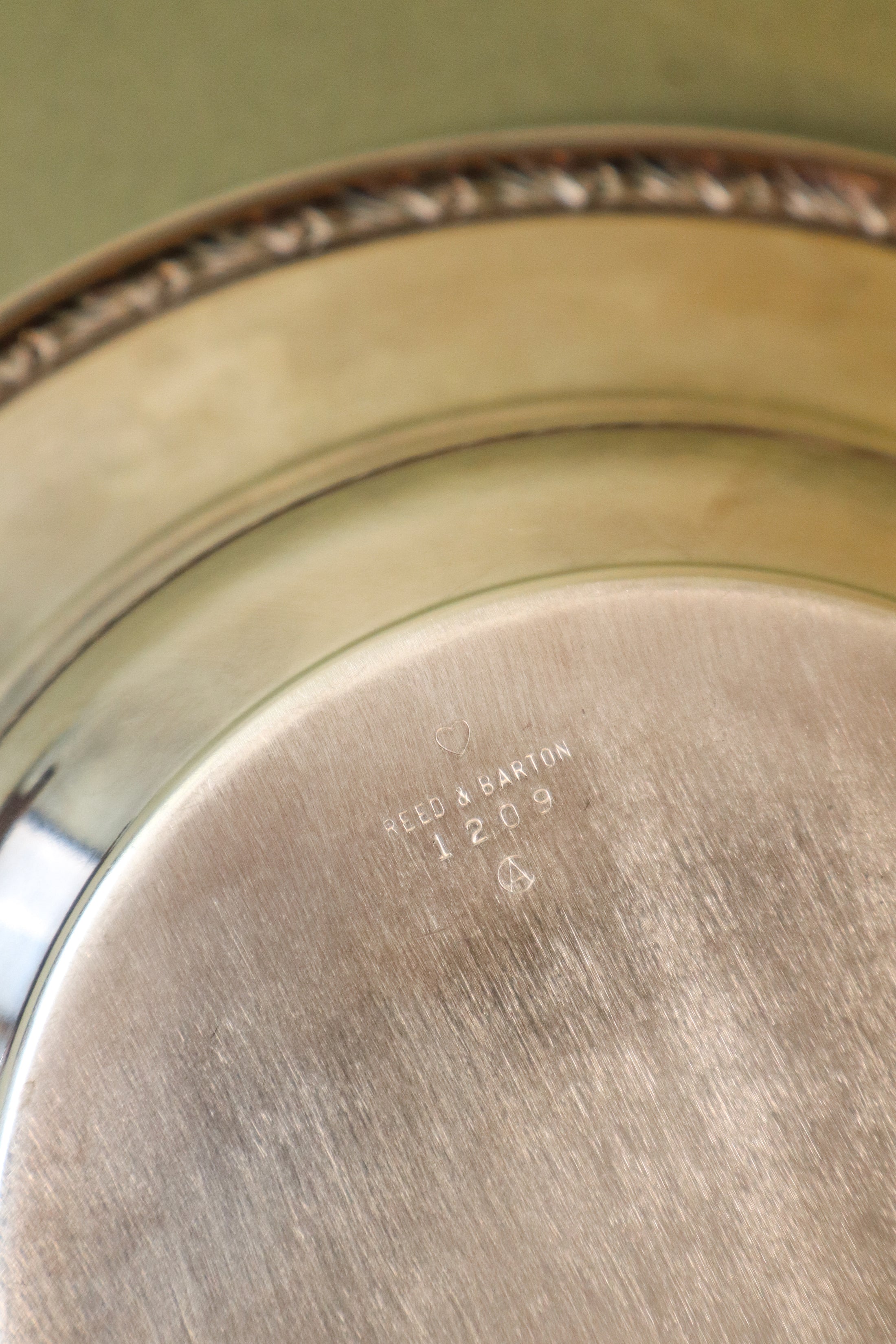 Reed & Barton Silver Bowl with Engraving 1956