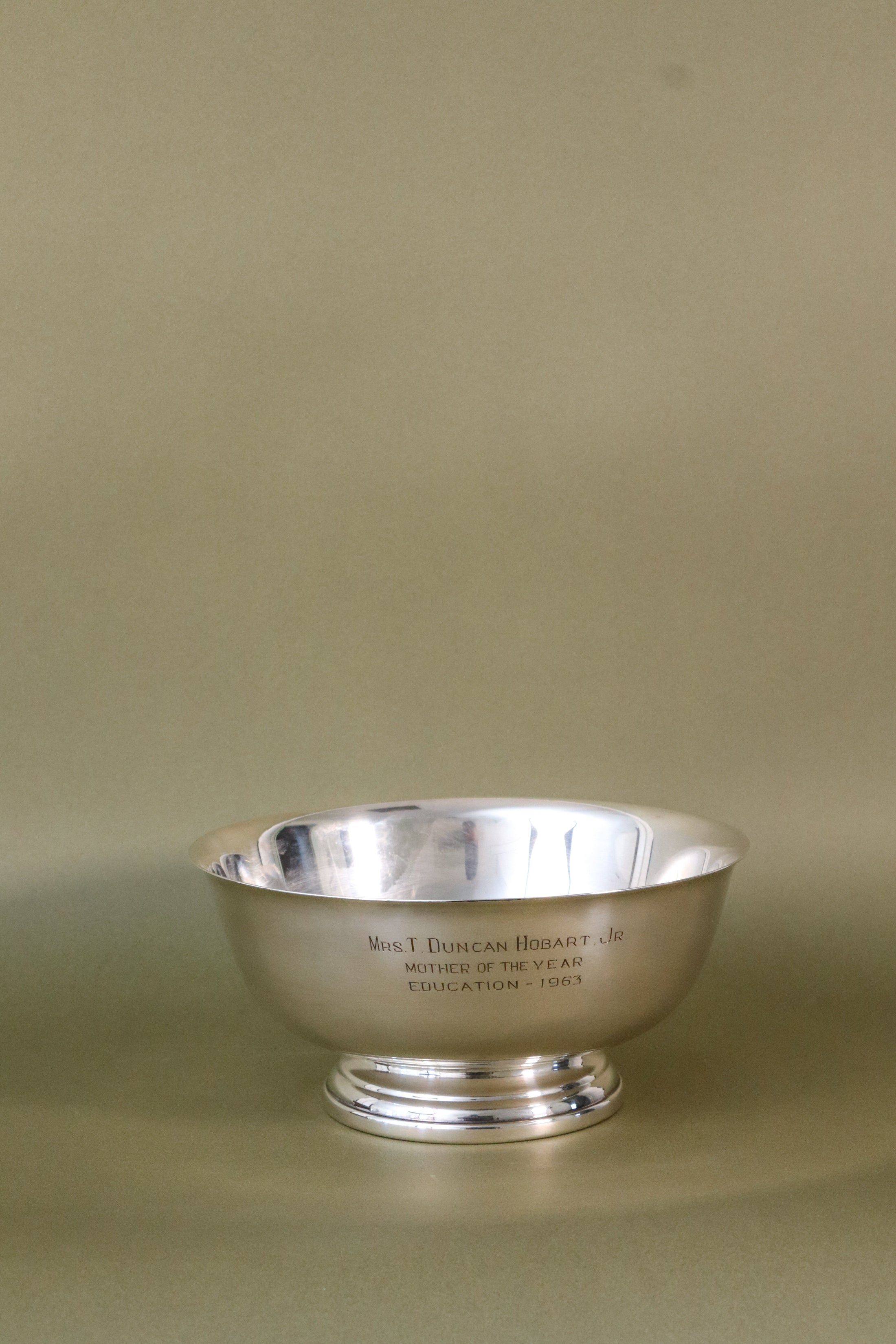 Vintage Gorham Silver Plate Bowl with Engraving