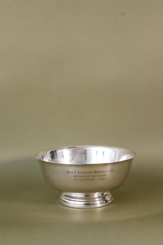 Vintage Gorham Silver Plate Bowl with Engraving