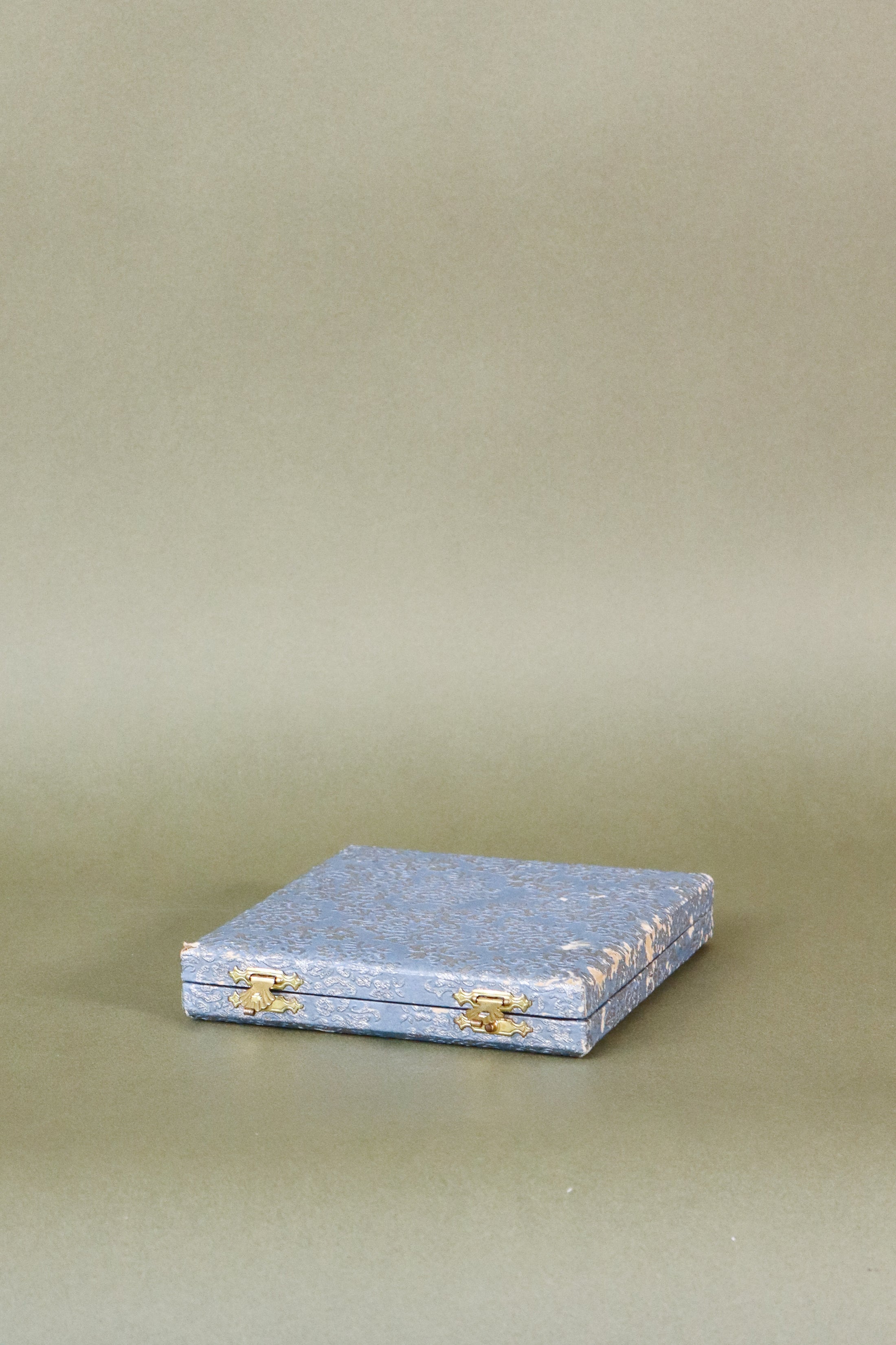 SET of 6 | English Silver Plate Spoons in Original Blue Box