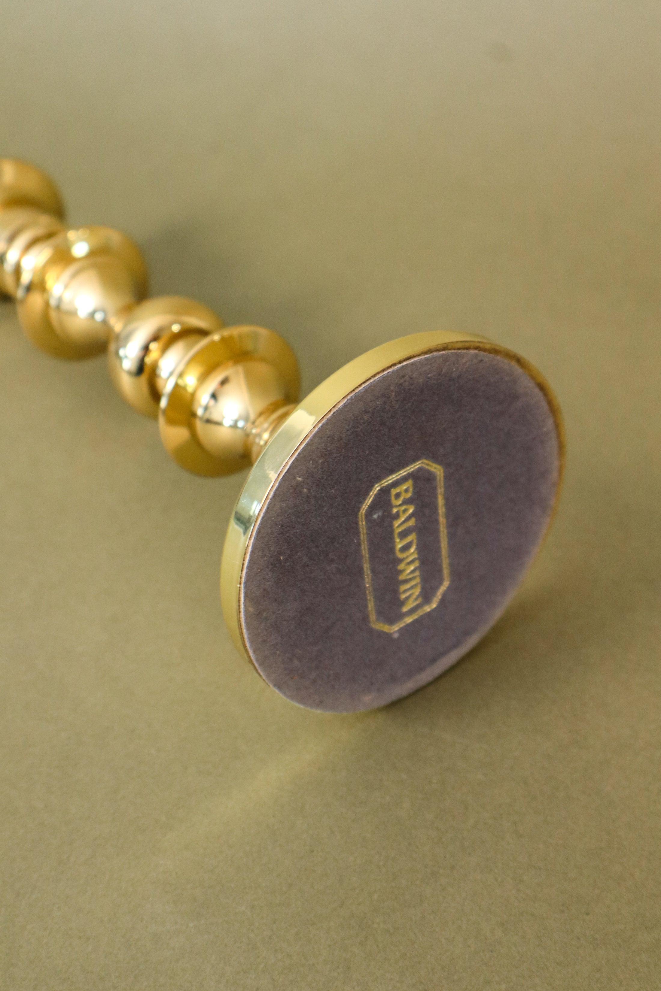 Baldwin Lacquered Brass 7.5” Candlestick