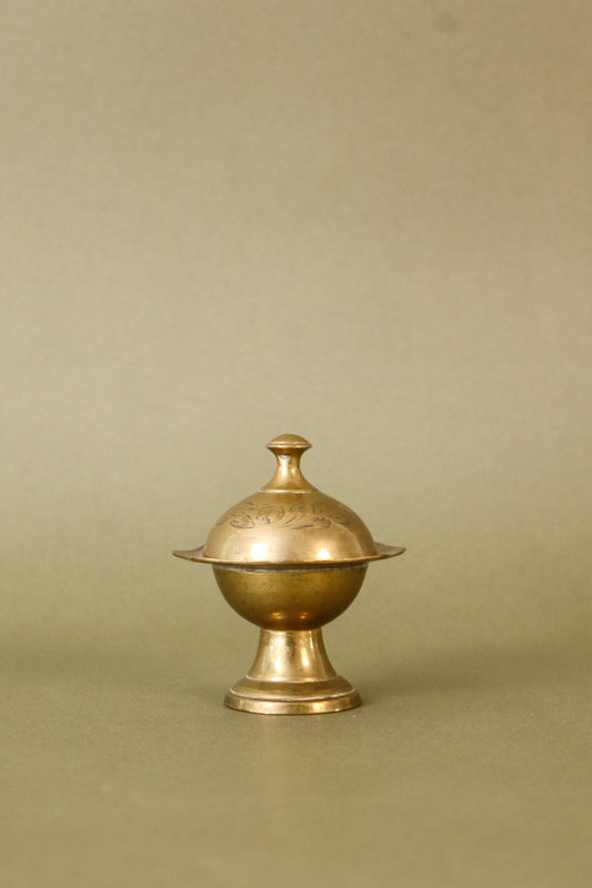 Vintage Miniature Brass Incense Burner