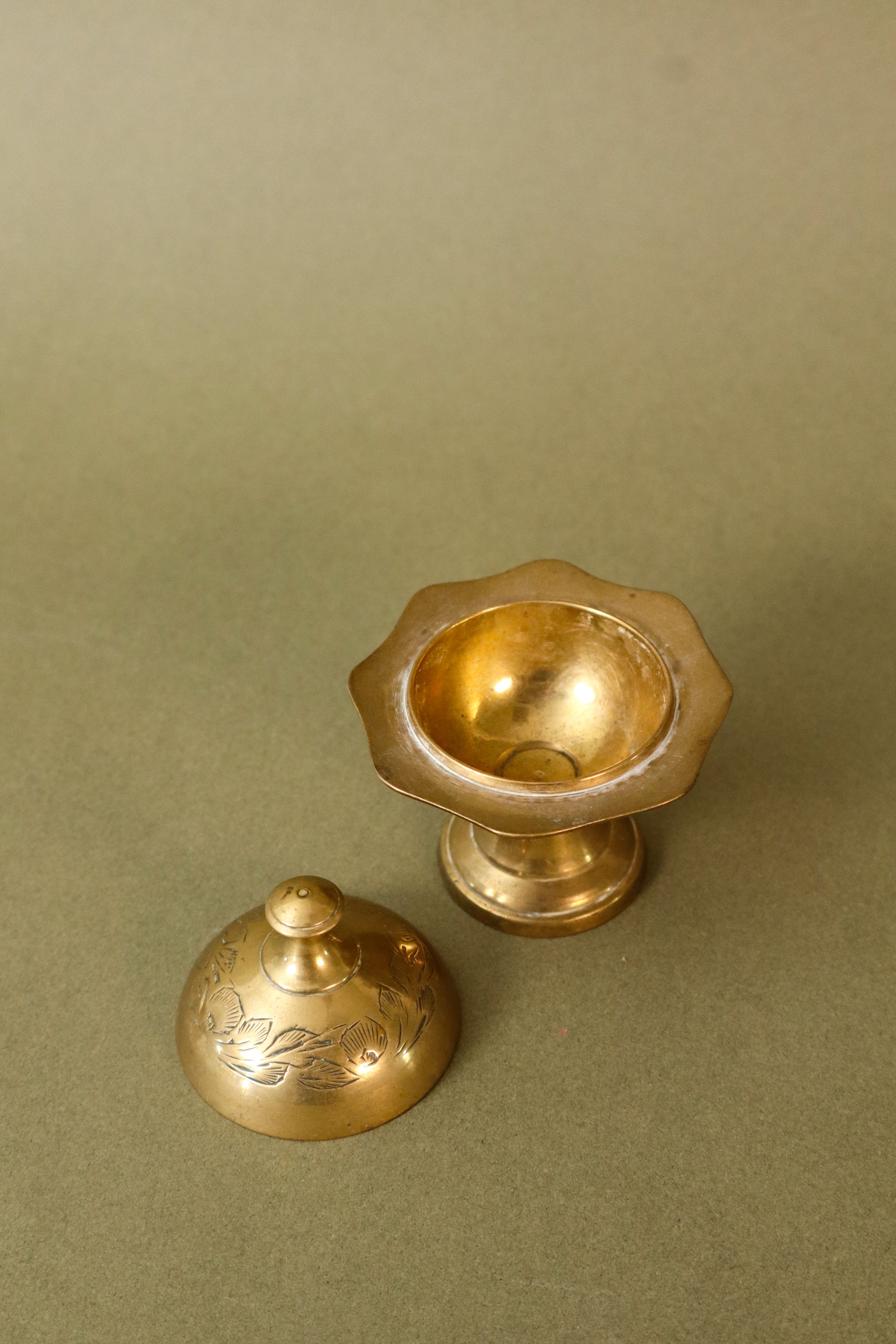 Vintage Miniature Brass Incense Burner