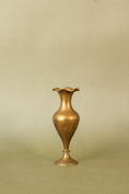 Load image into Gallery viewer, Petite Scalloped Brass Bud Vase
