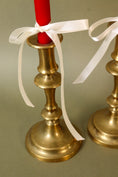 Load image into Gallery viewer, PAIR Vintage Brass Candlesticks | 9”H
