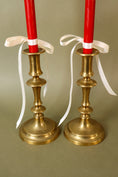 Load image into Gallery viewer, PAIR Vintage Brass Candlesticks | 9”H
