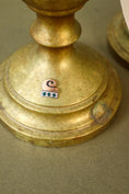 Load image into Gallery viewer, PAIR of Unique Brass Candlesticks | HEAVY 9.75”
