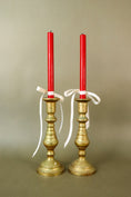 Load image into Gallery viewer, PAIR of Unique Brass Candlesticks | HEAVY 9.75”
